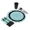 Silver Spoons Modern Disposable Flatware Set, Includes 48 Forks, 24 Spoons and 24 Knives, Opulence Collection - 4 of 4