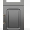 Keloyid Black Wood 15.75 in. Armoire with Mirror and 2 Doors - 2 of 4