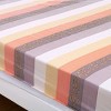 4 Pcs Soft Luxury 100% Cotton Fitted Sheet Bed Sheet Pillowcase Bedding Set - PiccoCasa - 3 of 4