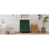 Okak 24" Bathroom Vanity with Ceramic Sink, Modern Style Bathroom Sink Vanities with 2 Drawers & 1 Soft Close Door - 3 of 4