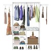 NewHome "Freestanding Metal Garment Rack & Shoe Organizer with Multifunctional Shelves for Efficient Storage" White - 3 of 4