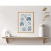 Kate & Laurel All Things Decor 12"x16" Gallery Abstract Coastal Blue Coral Print by The Creative Bunch Studio Natural - image 4 of 4