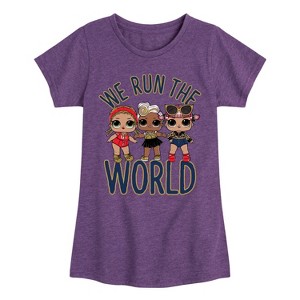Girls' - LOL Surprise! - Grrrls Run the World Fitted Short Sleeve Graphic T-Shirt - 1 of 4