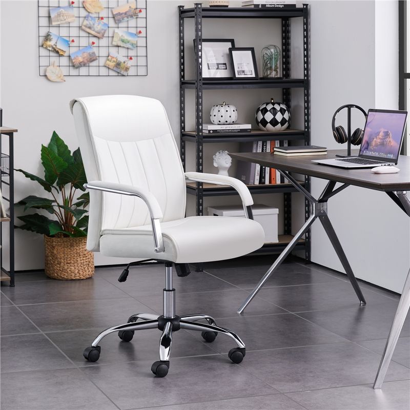 Yaheetech Office Chair Big and Tall Desk Chair Padded Armrests, 2 of 10