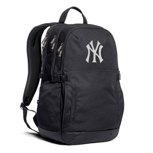 Denco MLB New York Yankees 19 in. Black Wheeled Premium Backpack