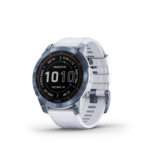 Garmin Fenix 7s Pro Solar Edition Silver With Graphite Band : Target