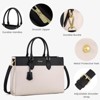 Laptop Bag for Women, 15 inch Laptop Tote Work Bag Purse, Large Waterproof Leather Computer Briefcase - 3 of 4