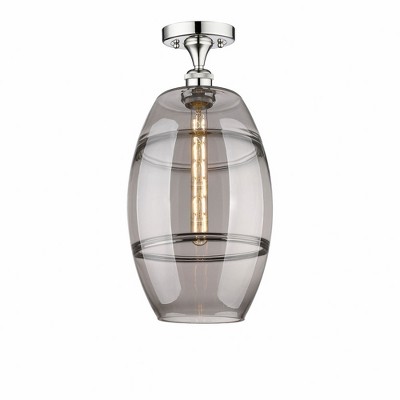 Vaz - 1 Light Semi-Flush Mount In Industrial Style-18.63 Inches Tall and 10 Inches Wide