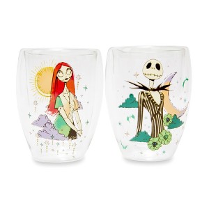 Silver Buffalo Disney The Nightmare Before Christmas Jack and Sally Stemless Glasses | Set of 2 - 1 of 4