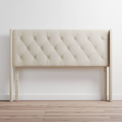 Full/full Xl Bella Low Profile Wingback Headboard Cream - Brookside ...