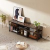 VECELO TV Stand with Power Outlets, Industrial Entertainment Center with 3-Tier Open Storage Shelves, 63 Inch - 2 of 4