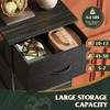 5-Drawer Tall Fabric Dresser with Wood Top, Storage Organizer Chest for Bedroom, Closet, Hallway, Sturdy Steel Frame - 4 of 4