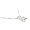Dicksons My Heart Yours Alone Valentine Clear Cubic Zirconia Women's 18 Inch Silver-Plated Necklace - 3 of 3
