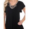 Women's Embellished V-Neck Fenella Top Tunic - White Mark - 2 of 3