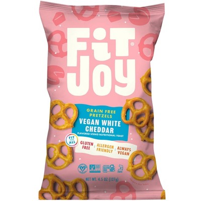 FitJoy Grain Free Pretzel Twists White Cheddar - 4.5oz