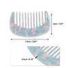 Unique Bargains Anti-Static Pocket Size Wide Tooth for Thick Curly Hair Detangling Comb 1 Pc - 4 of 4