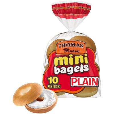 Thomas' Plain Mini Bagels - 15oz/10ct