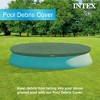 INTEX 28022E Pool Cover: For 12ft Round Easy Set Pools – Includes Rope Tie – Drain Holes – 12in Overhang – Snug Fit - 4 of 4