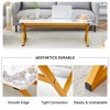 GlasFlength Rectangular Coffee Table, Modern and Stylish Design, Suitable for Living Room, Patio, Bedroom, Gold, 47" * 23.6" * 16.8" - 3 of 4