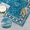 Acekool 5x7 Washable Rug – Modern Geometric Indoor Carpet, Non-Slip Ultra-Thin Floor Mat for Living Room & Bedroom - 4 of 4
