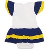 Pavilion Gift Company - Blue & Gold - #1 Fan Onesie Dress 0-6 Months  - Leotards and Bodysuits - 3 of 4