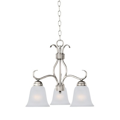 Maxim Lighting Basix 3 - Light Chandelier in  Satin Nickel