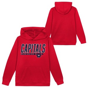 NHL Washington Capitals Boys' Poly Fleece Hooded Sweatshirt - 1 of 3