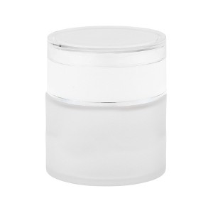 Unique Bargains Frosted Glass Dispensing Bottle for Bathroom 1 Pc - 1 of 4