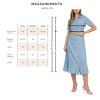 August Sky Women's Belted Patch Pockets Shirt Dress - 4 of 4