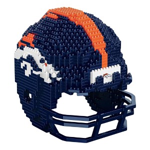 Forever Collectibles Denver Broncos NFL FOCO BRXLZ Helmet Building Block Set - 1 of 4