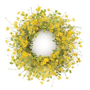 Mixed Daisy Floral Wreath 20"D - 1 of 2