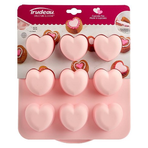 Trudeau 10.86 Valentine Heart Baking Pan Pink : Target