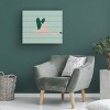 Trademark Fine Art Annie Warren Sherbet Flamingos Ii Wood Slat Art - 4 of 4