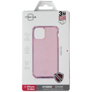 ITSKINS Hybrid // Spark Series Case for Apple iPhone 12 Mini - Sparkle Pink - 1 of 1