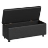 Storage Ottoman Bench, Modern Foot Rest with Hidden Storage Compartment - 3 of 4