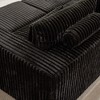 87” Oversized Lounge Chaise: No Assembly, Cloud Plush Loveseat with 2 Removable Footstools - Fluffy Modern Sleeper for Living Room and Bedroom - 3 of 4