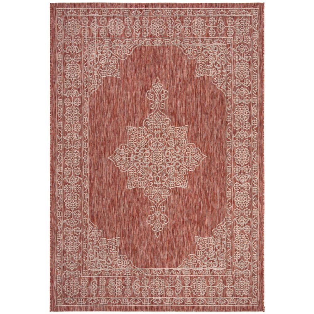  Cleora Outdoor Rug Rust/Ivory