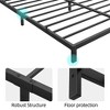 6 to 14 Inch Bed Frame with Under Bed Storage, Heavy Duty Metal Platform - Easy Assembly, No Box Spring Needed, Black - 3 of 4