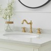 BWE 8 in. Widespread Double-Handle Bathroom Faucet 3-Holes Vanity Sink Water-Saving with Metal Drain - 2 of 4