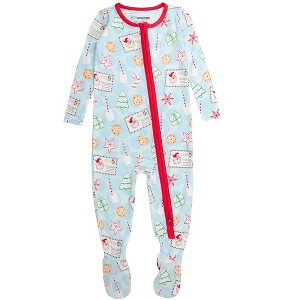RuggedButts SoftSnooze Gender Inclusive Baby Holiday One Piece Footie Pajamas - 1 of 2