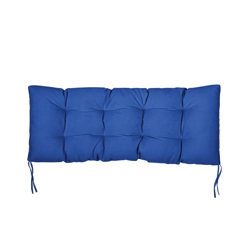48" x 19" x 3" Sunbrella Canvas Outdoor Tufted Bench Cushion - Sorra Home, 1 of 6