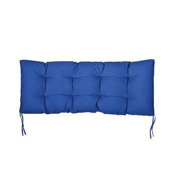 48" x 19" x 3" Sunbrella Canvas Outdoor Tufted Bench Cushion - Sorra Home