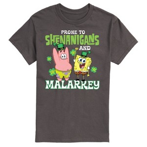 Men's - SpongeBob Squarepants - Prone To Shenanigans And Malarkey Short Sleeve Graphic T-Shirt - 1 of 4