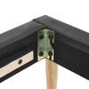 MAYEERTY Platform Bed Frame - Upholstered Padded Headboard, 12 Wood Slats & Center Support Leg - 3 of 4