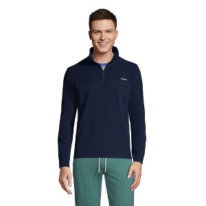 Lands' End Men's Anyweather Fleece Quarter Zip Pullover - 1 of 4