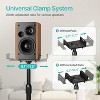 Height-Adjustable Speaker Stands Pair,11LBS Capacity,Height Adjustable from 33.4" to 44.0",Surround Sound Speaker Stands - 3 of 4