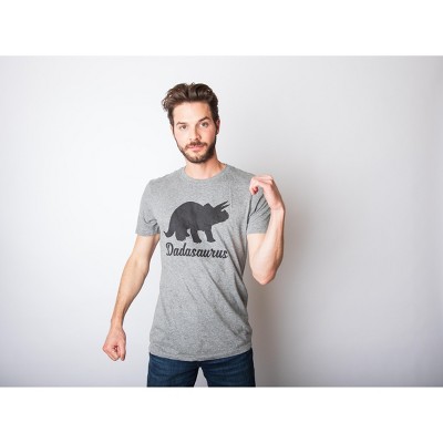 Мужские футболки Crazy Dog T-Shirts, Inc. Mens Dadasaurus T Shirt Funny Fathers Day Dinosaur Tee for Guys - Crazy Dog Men's T Shirt Gift for Dad Dark Grey L — фото 3