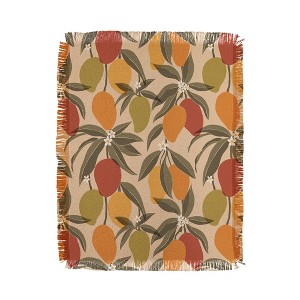 Cuss Yeah Designs Abstract Mangoes Woven Throw Blanket - Deny Designs - 1 of 4