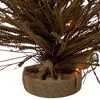 Northlight 3' Prelit Artificial Christmas Tree Warsaw Twig in Burlap Base - Clear Lights - 4 of 4
