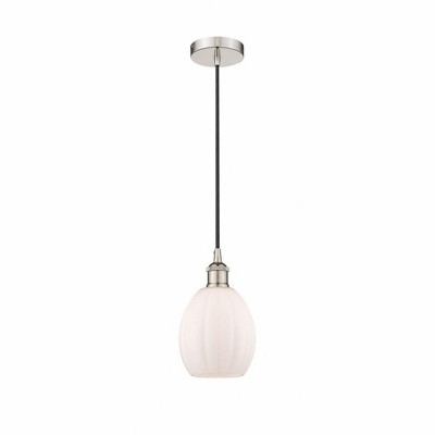 Eaton - 1 Light Cord Hung Mini Pendant In Industrial Style-10.75 Inches Tall and 5.5 Inches Wide